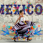 woman in mexican dress