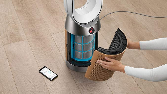 Person replacing Dyson Air Purifier Filter