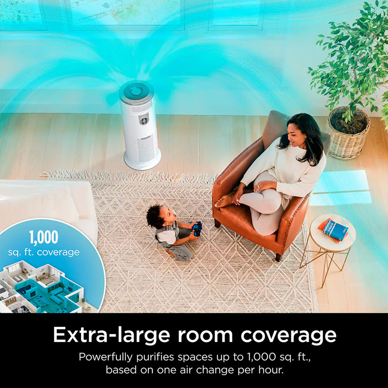 Shark Air Purifier 3-in-1 Max with True HEPA covers up to 1,000 sq. ft.