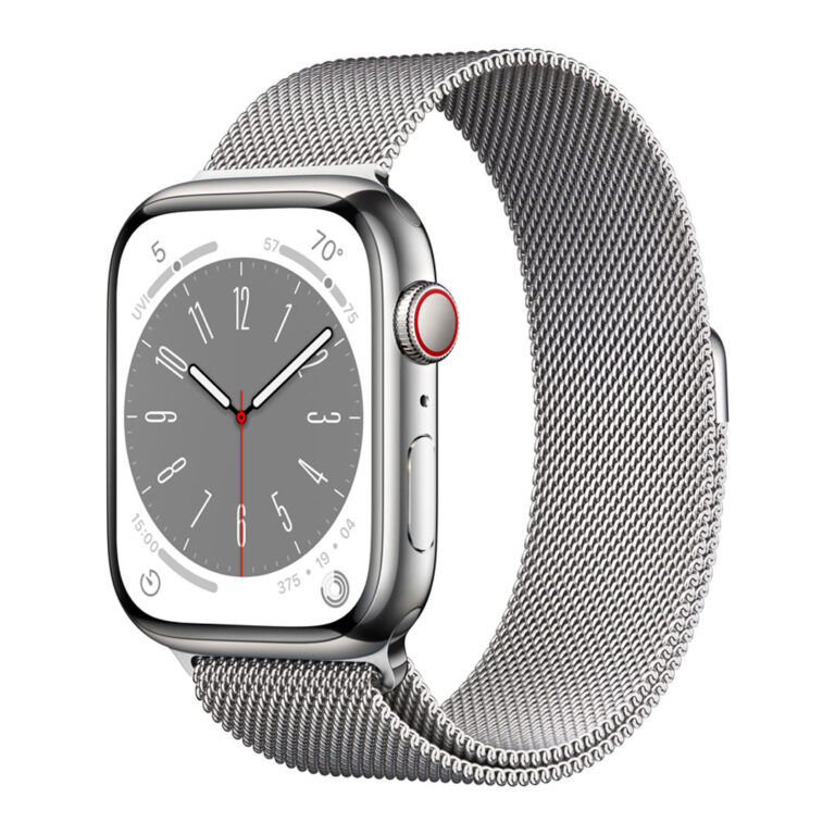 Product shot of Apple Watch 8 Default clock setting